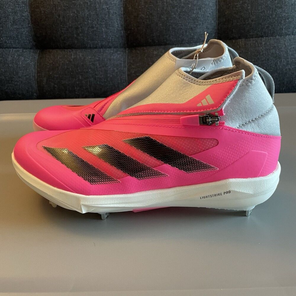adidas Adizero Impact+ BSB Metal Baseball Cleats Pink Men Size 7.5 / Womens Sz 9